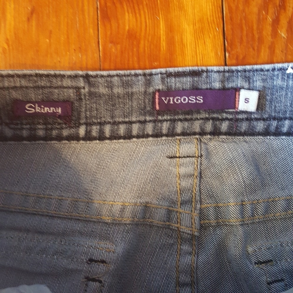 🔥 Vigoss distressed skinny ankle/crop jeans 5 - Picture 5 of 7